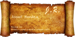 Josef Renáta névjegykártya