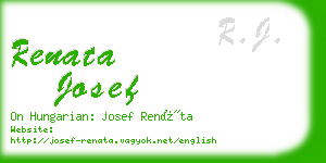 renata josef business card